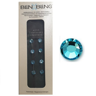 Blinx Bling Double Crystal Aquamarine